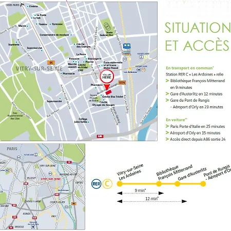 L'asian - New T2 Proche Gare Apartmán Vitry-sur-Seine